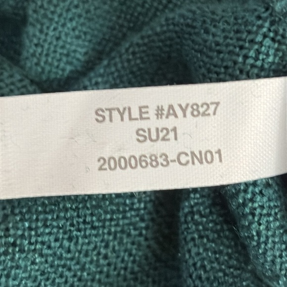 J. Crew 100% Linen Knit Relaxed Fit Sweater in Sage Green - Size Large - Picture 6 of 6